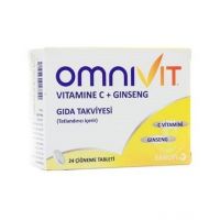 OMNİVİT VİTAMİNE C + GİNSENG ÇİĞNEME TABLETİ