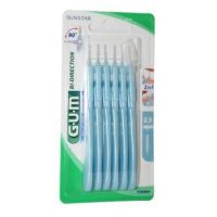 GUM Bİ-DİRECTİON ARAYÜZ FIRÇASI MAVİ 0.9 MM