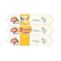 UNİ BABY SENSİTİVE ISLAK HAVLU 3'LÜ