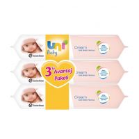 UNİ BABY CREAM ISLAK HAVLU 3'LÜ