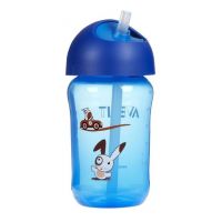 AVENT DESENLİ MAGİC DAMLATMAZ BARDAK 340 ML PİPETLİ MAVİ